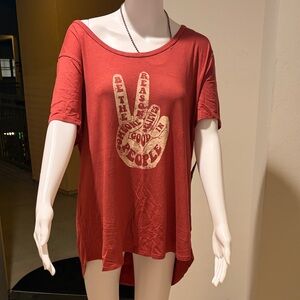 French Pastry Red Peace Graphic Tee